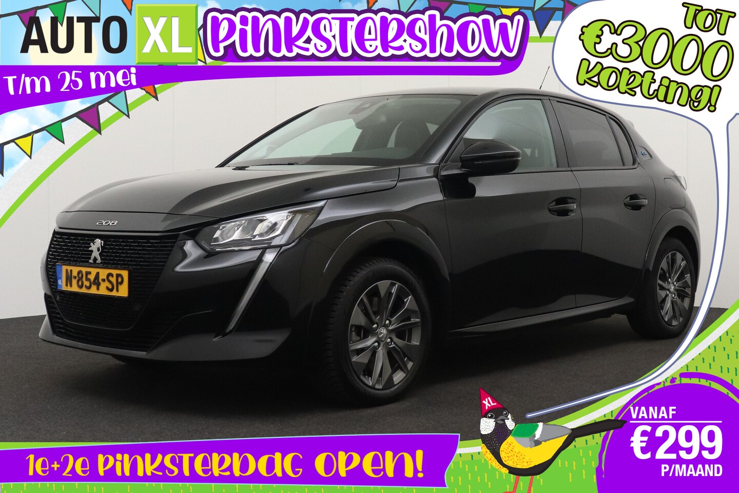 Peugeot e-208 - EV Allure 50 kWh Carplay Climate Half-Leder 16'LMV LED - AutoWereld.nl