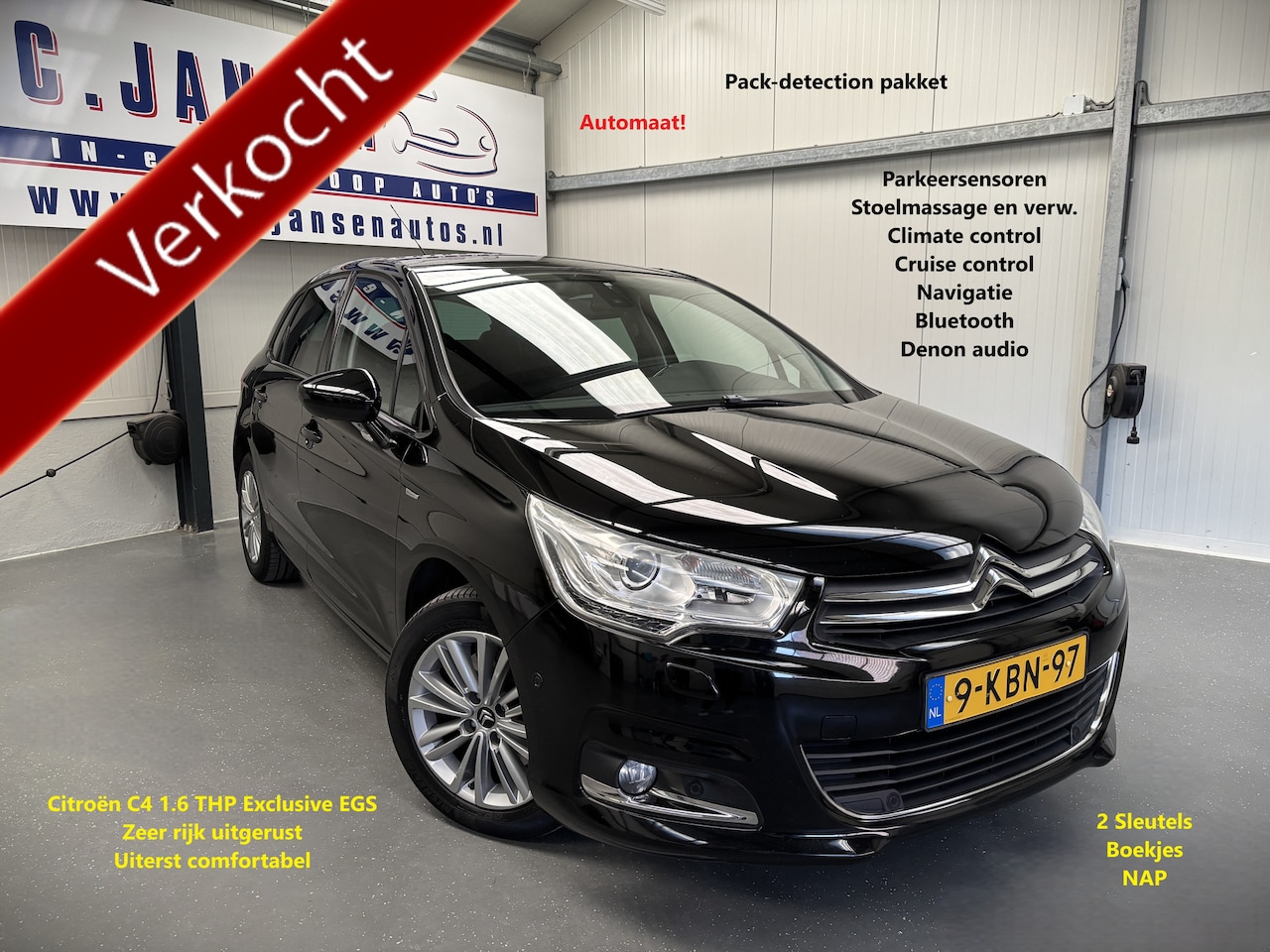 Citroën C4 - 1.6 THP Exclusive EGS Automaat! Volle auto! | Airco (automatisch) | Cruise control | Denon - AutoWereld.nl