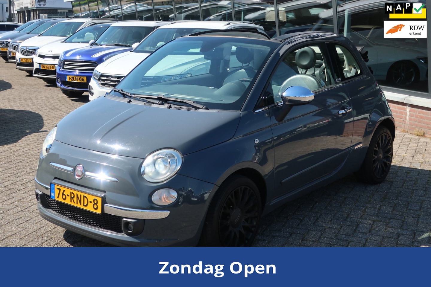 Fiat 500 C - 0.9 TwinAir Rock. XENON_CABRIO_PDC_LMV. - AutoWereld.nl
