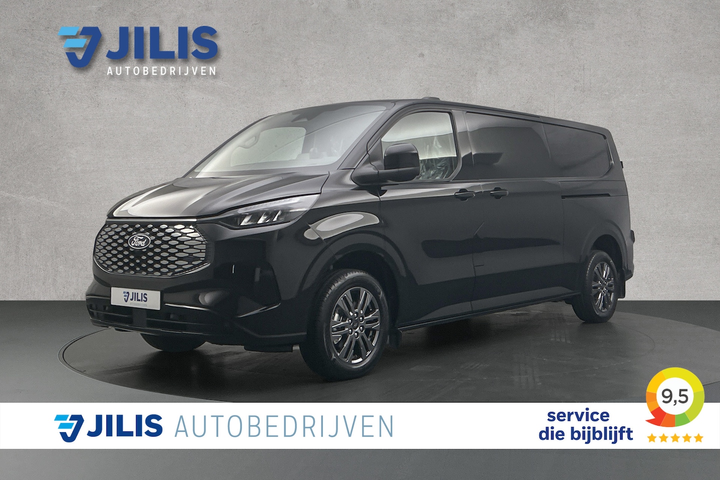 Ford E-Transit Cust. - 320 L2 Limited | 2x schuifdeur | 2-zitplaatsen rechtsvoor | Stoelverwarming - AutoWereld.nl