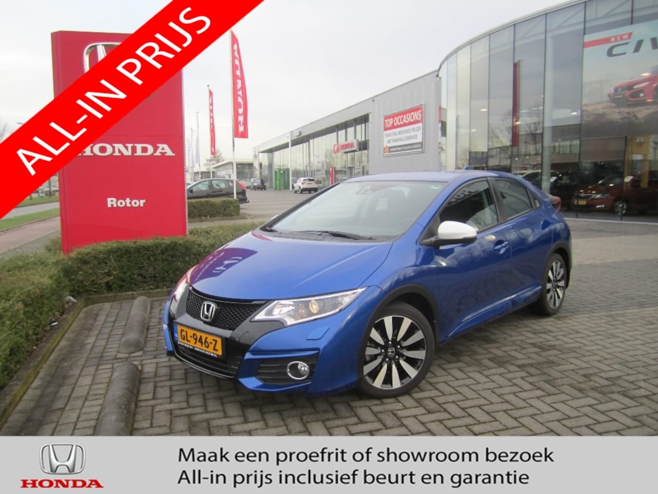 Honda Civic - 5D 1.8 Elegance | Adas Pack - AutoWereld.nl