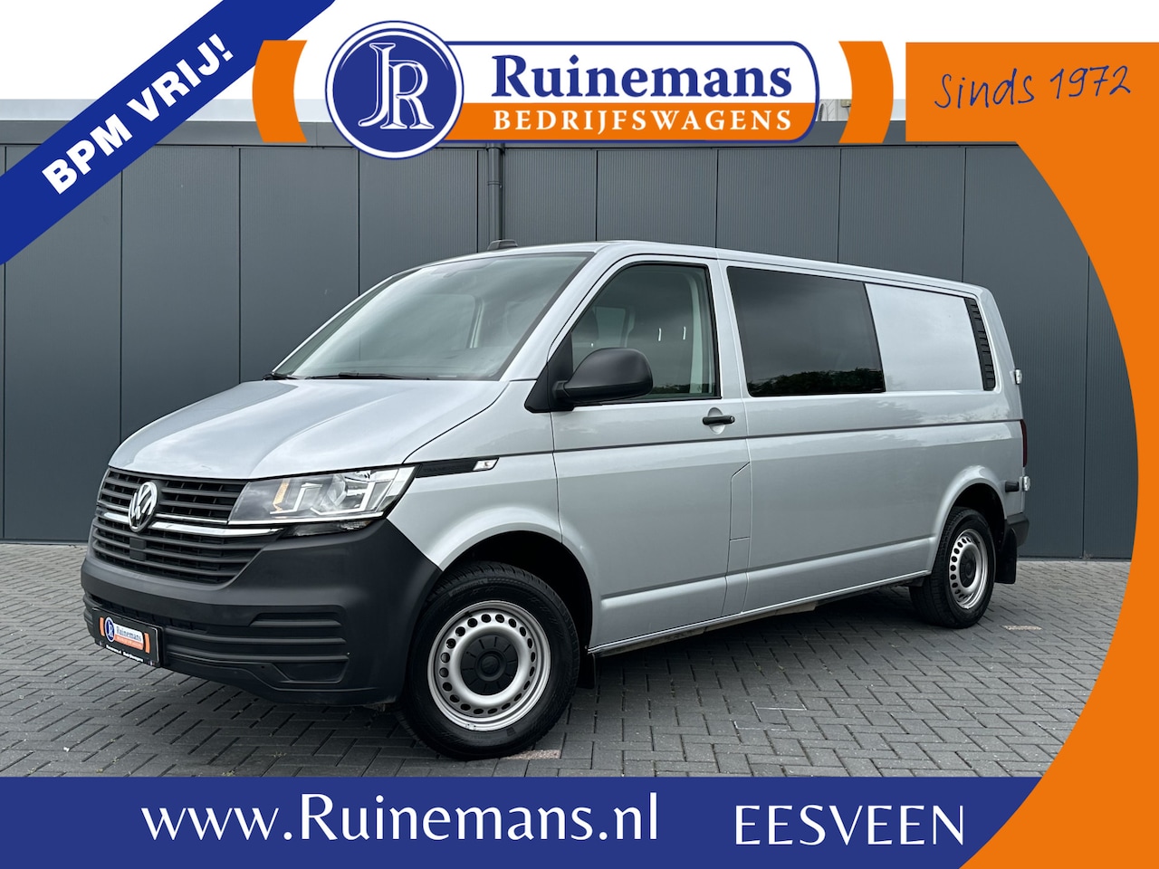 Volkswagen Transporter - 2.0 TDI 150 PK DSG AUTOMAAT HIGLINE / ** 19.778 KM ** / DUBBELE CABINE / ADAPTIVE CRUISE / - AutoWereld.nl