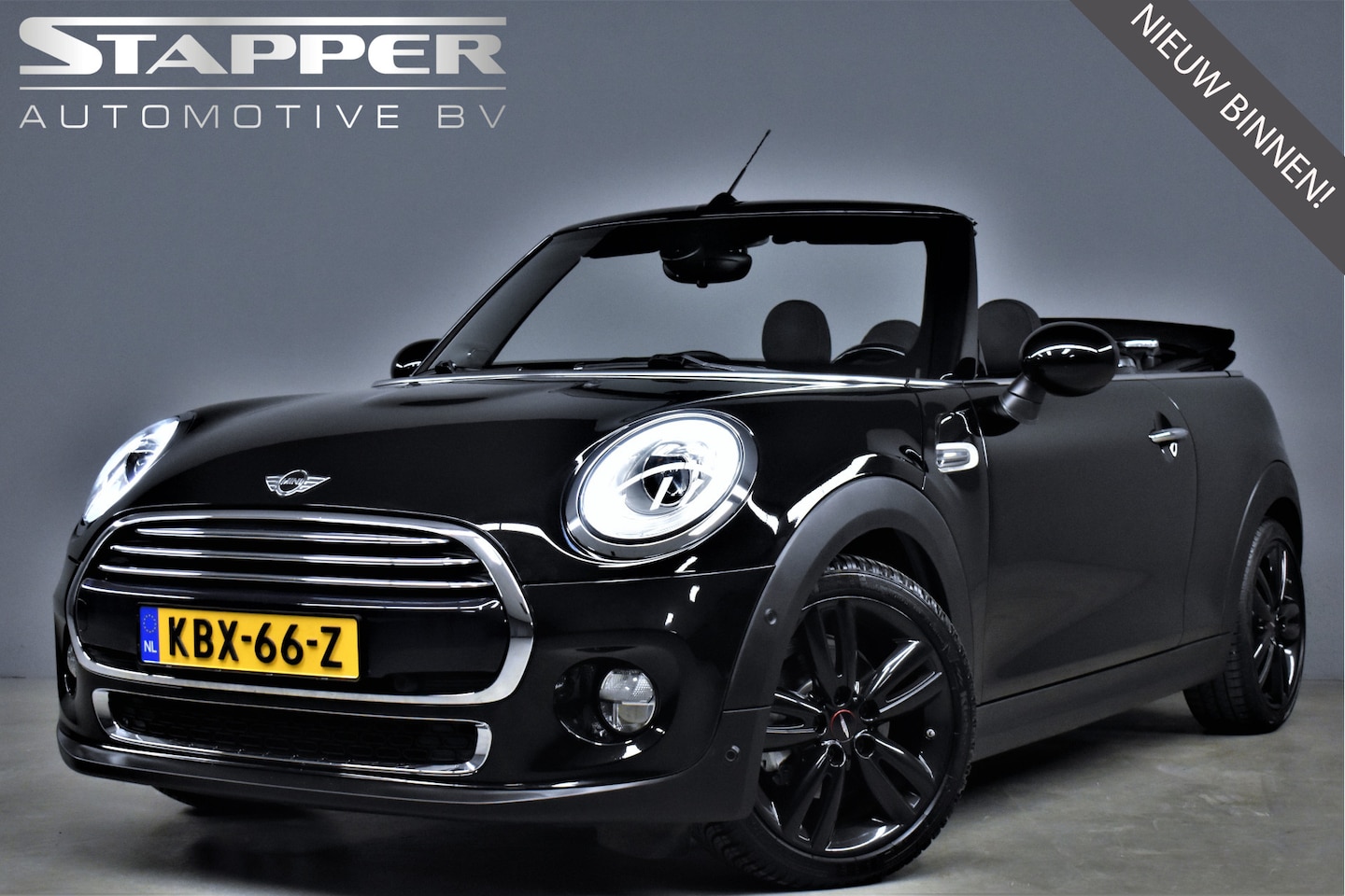 MINI Cabrio - Mini 1.5 Cooper 136pk Automaat Pepper Serious Business H.Kardon/Navi/Climate/H.Leer/Stoelv - AutoWereld.nl