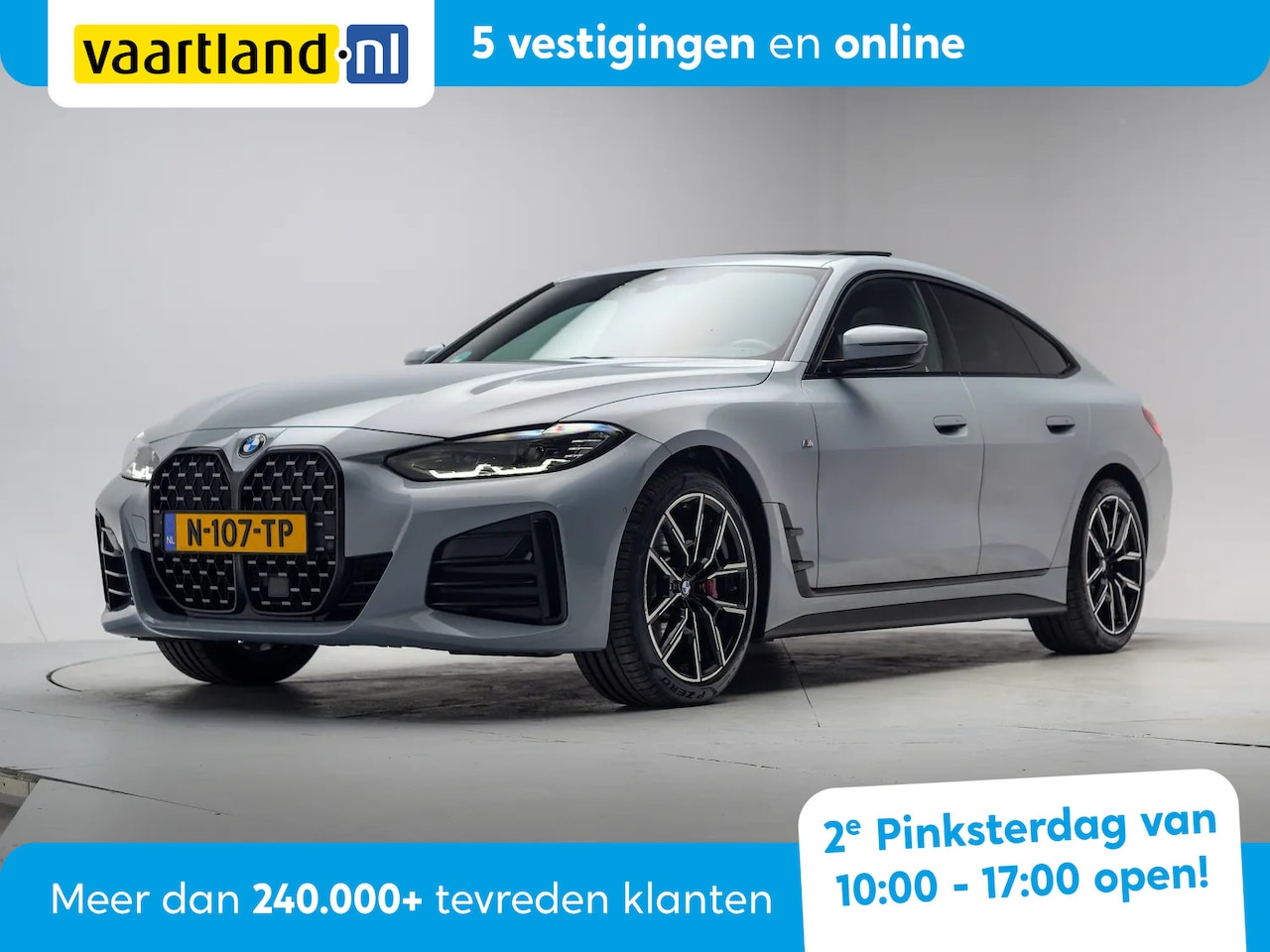 BMW 4-serie Gran Coupé - 420i M Sport High Executive Aut. [ Apple / Android Navi prof. HUD Leder Stuur-&Stoelverwar - AutoWereld.nl