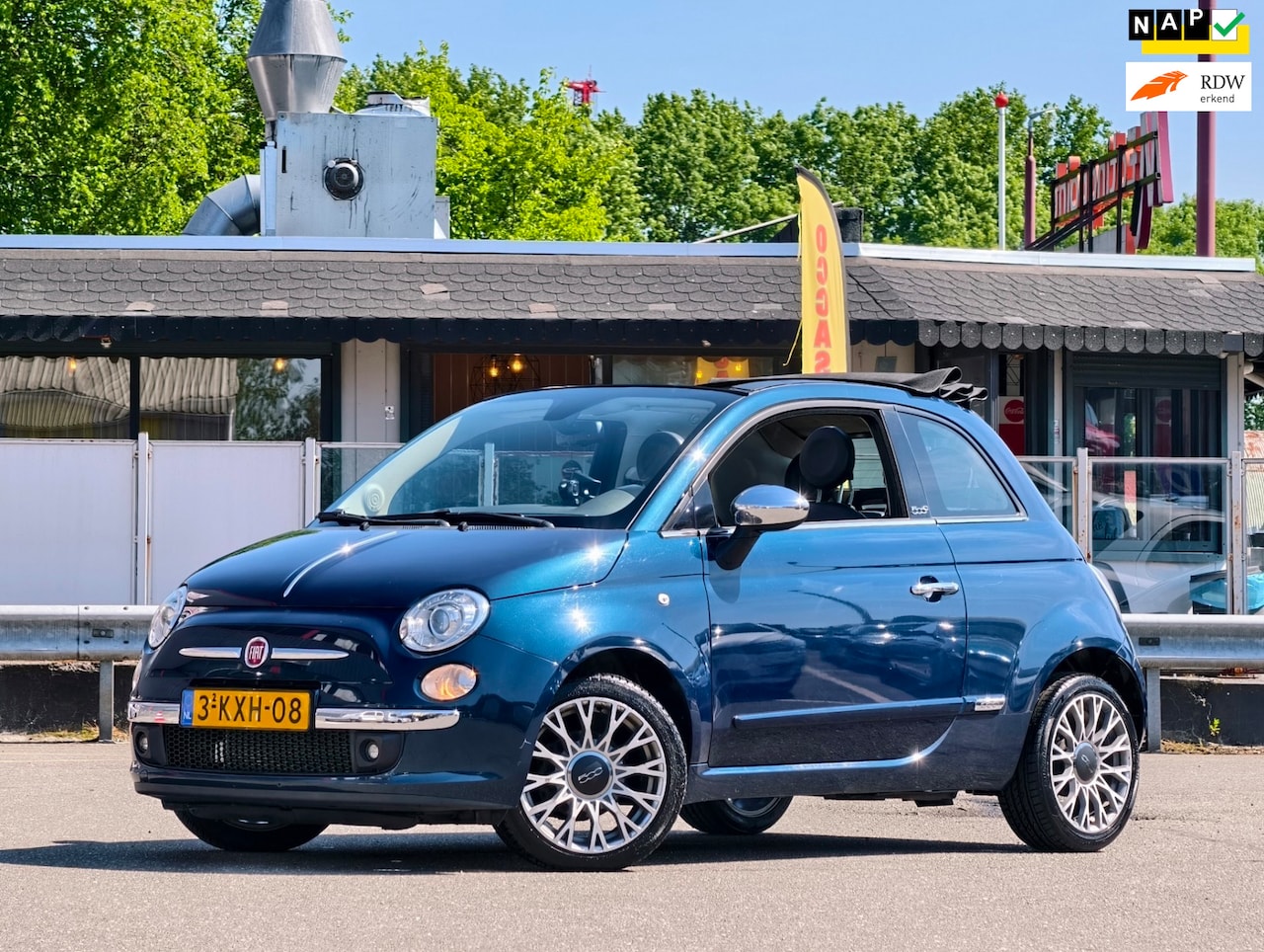 Fiat 500 C - 0.9 TwinAir Lounge / AUTOMAAT / CABRIO / NAP / LEER / SP VLG / OHB / - AutoWereld.nl