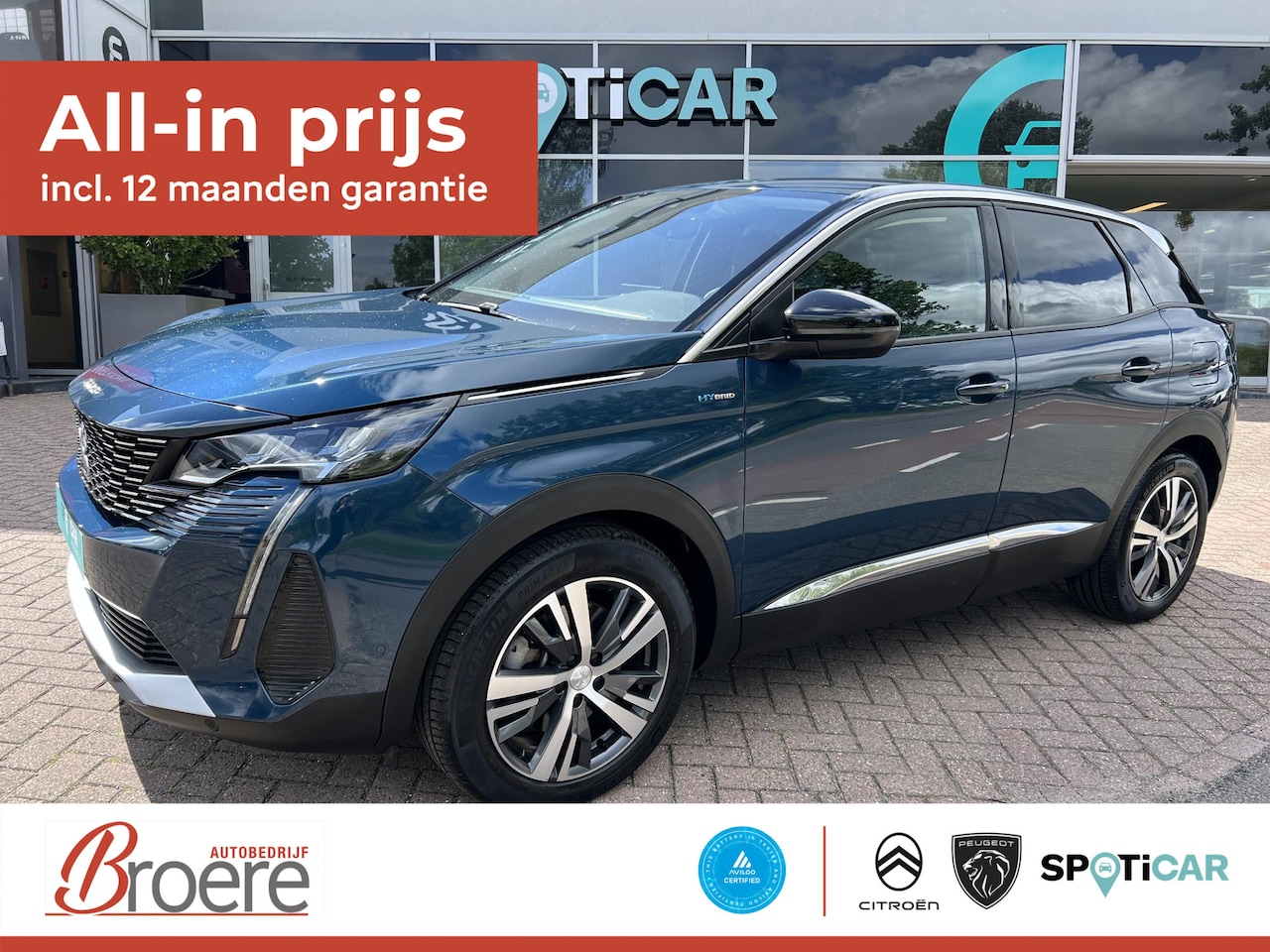 Peugeot 3008 - 1.6 HYbrid 225 Allure Automaat Verwarmde voorstoelen - AutoWereld.nl