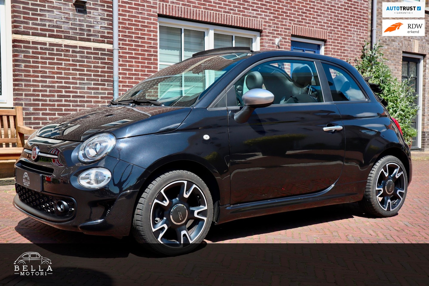 Fiat 500 C - 0.9 TwinAir Rockstar | Cabrio | Apple CarPlay | Automatische airco | Sportstoelen | Parkee - AutoWereld.nl