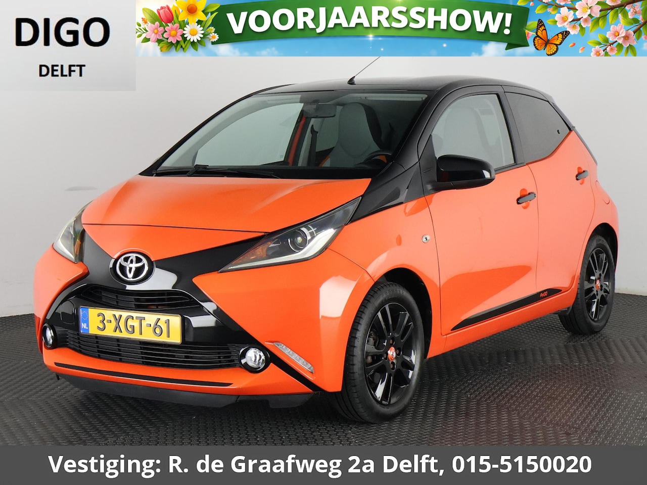 Toyota Aygo - 1.0 VVT-i X-Cite Bi-Tone | 1e eigenaar | Airco | Bluetooth | Camera | Privacy Glass | - AutoWereld.nl