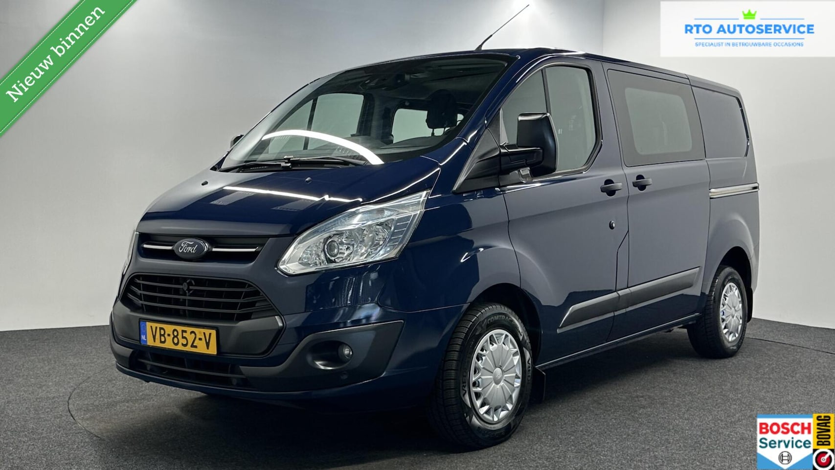 Ford Transit Custom - 270 2.2 TDCI L1H1 Ambiente Dubbel Cabine|Camera|Cruise|NAP| - AutoWereld.nl