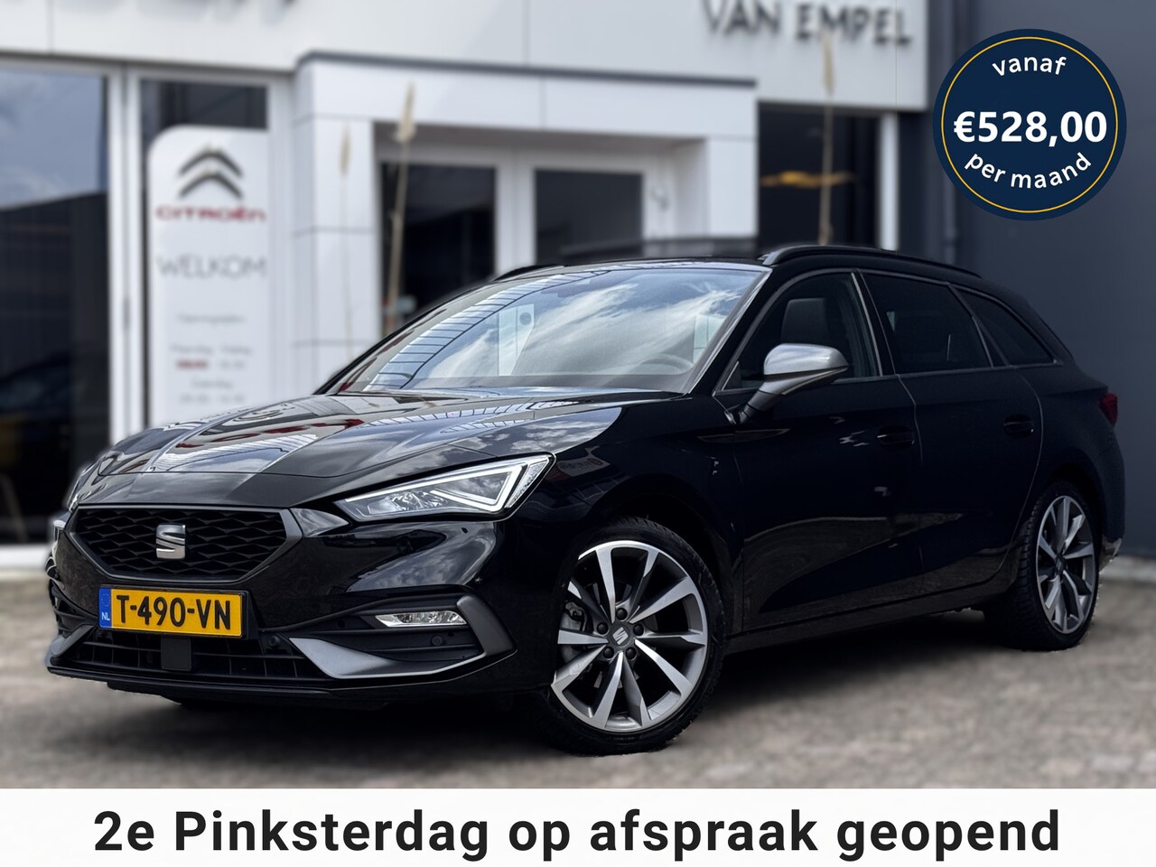 SEAT Leon Sportstourer - 1.5 eTSI FR Business Intense 150 PK | Schuif-Kantel Dak | NL-Auto | Camera | Beats Audio | - AutoWereld.nl