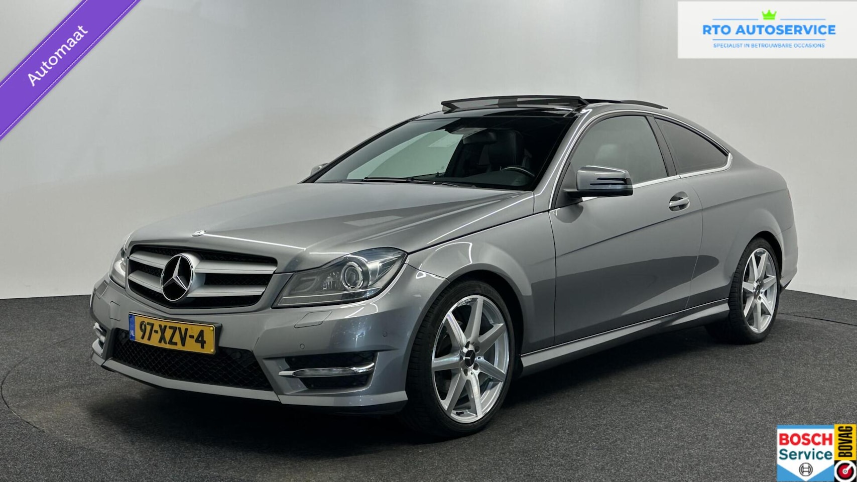 Mercedes-Benz C-klasse Coupé - 180 Ambition|Pano|Leer|Trekhaak|Cruise|NAP| - AutoWereld.nl