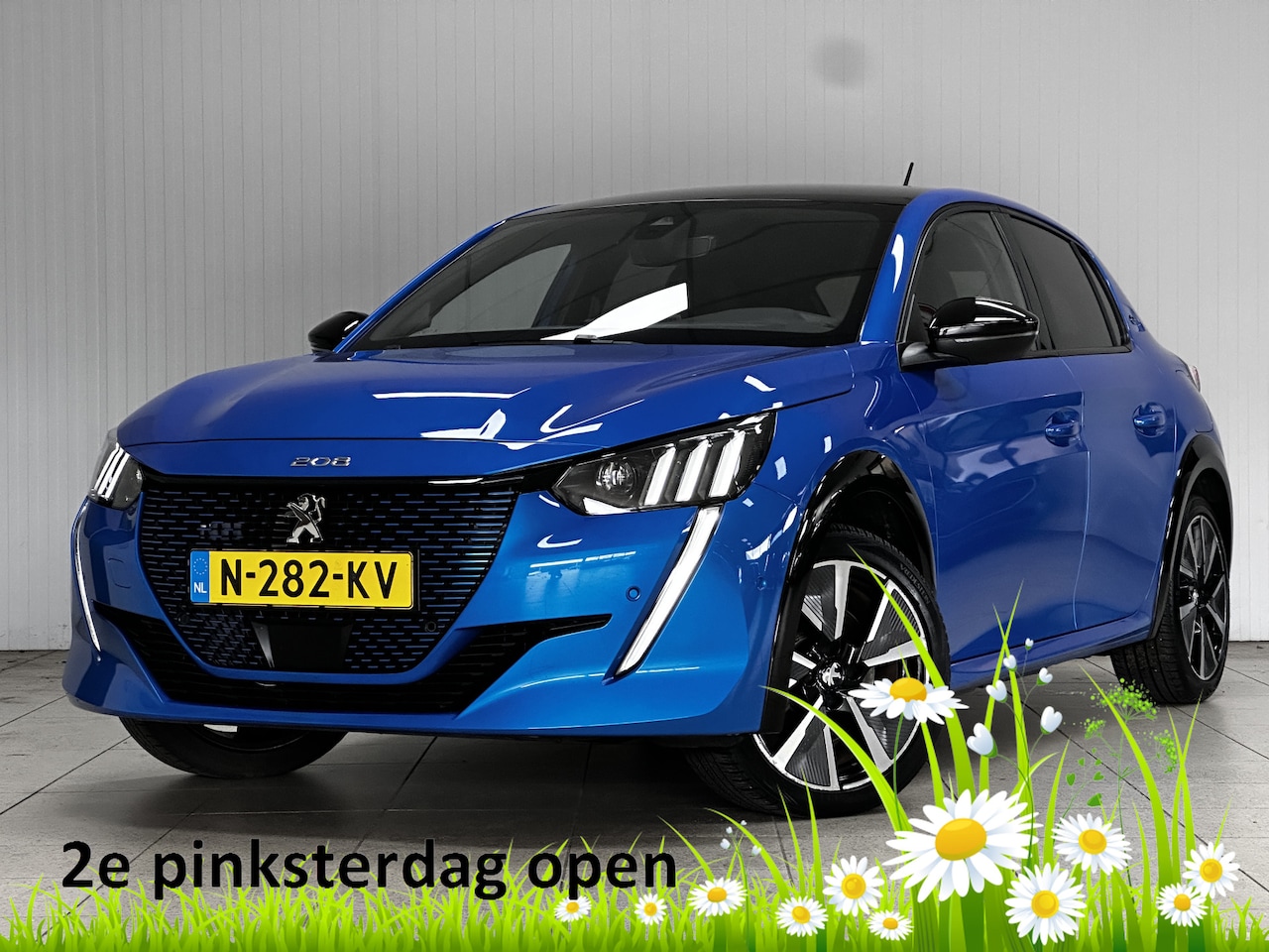 Peugeot e-208 - EV GT Pack 50 kWh /90% SOH /LED Koplampen /Camera /Leder + Alcantara /Zwarte Hemel /Apple - AutoWereld.nl