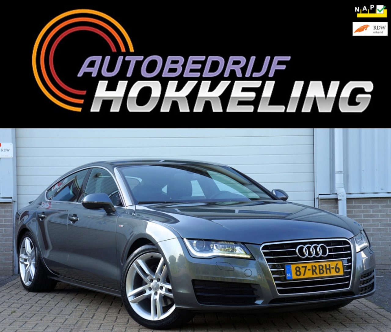 Audi A7 Sportback - 2.8 FSI V6 205pk S-Line; Automaat+Xenon=1e EIGENAAR !! - AutoWereld.nl