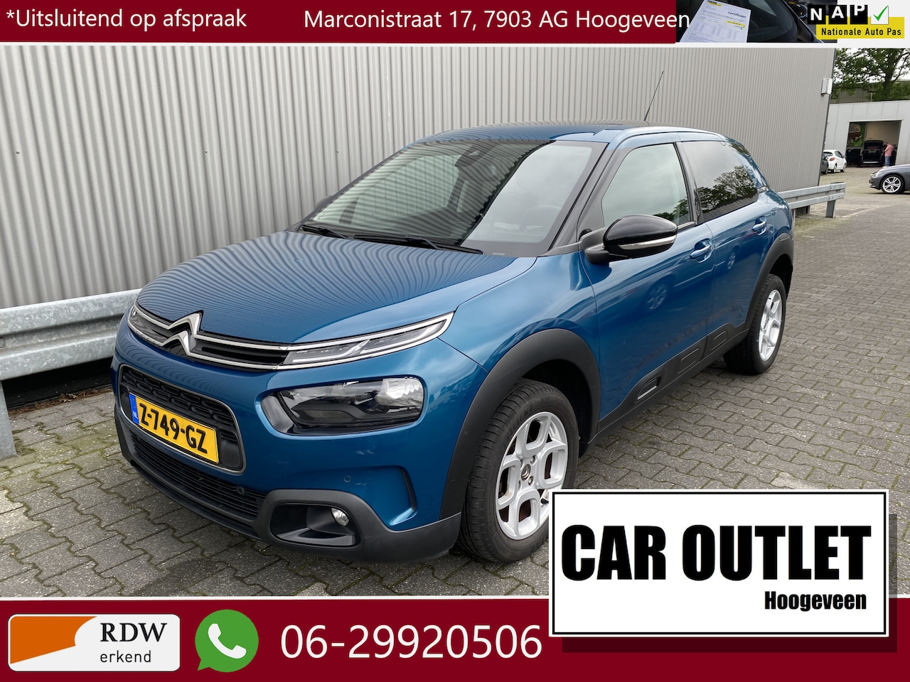 Citroën C4 Cactus - 1.2 PureTech Shine 101Dkm, Clima, Carplay, Pano, Navi, Stoelvw, PDC & Cam, LM, nw. APK – I - AutoWereld.nl
