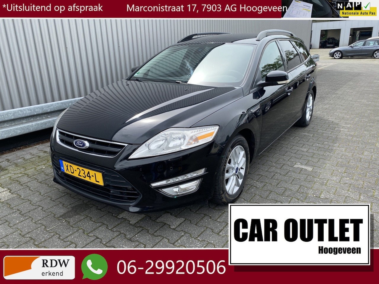 Ford Mondeo Wagon - 1.6 EcoBoost Lease Titanium Leer/Stof, Clima, Stoelvw, Navi, CC, PDC, LM, – Inruil Mogelij - AutoWereld.nl
