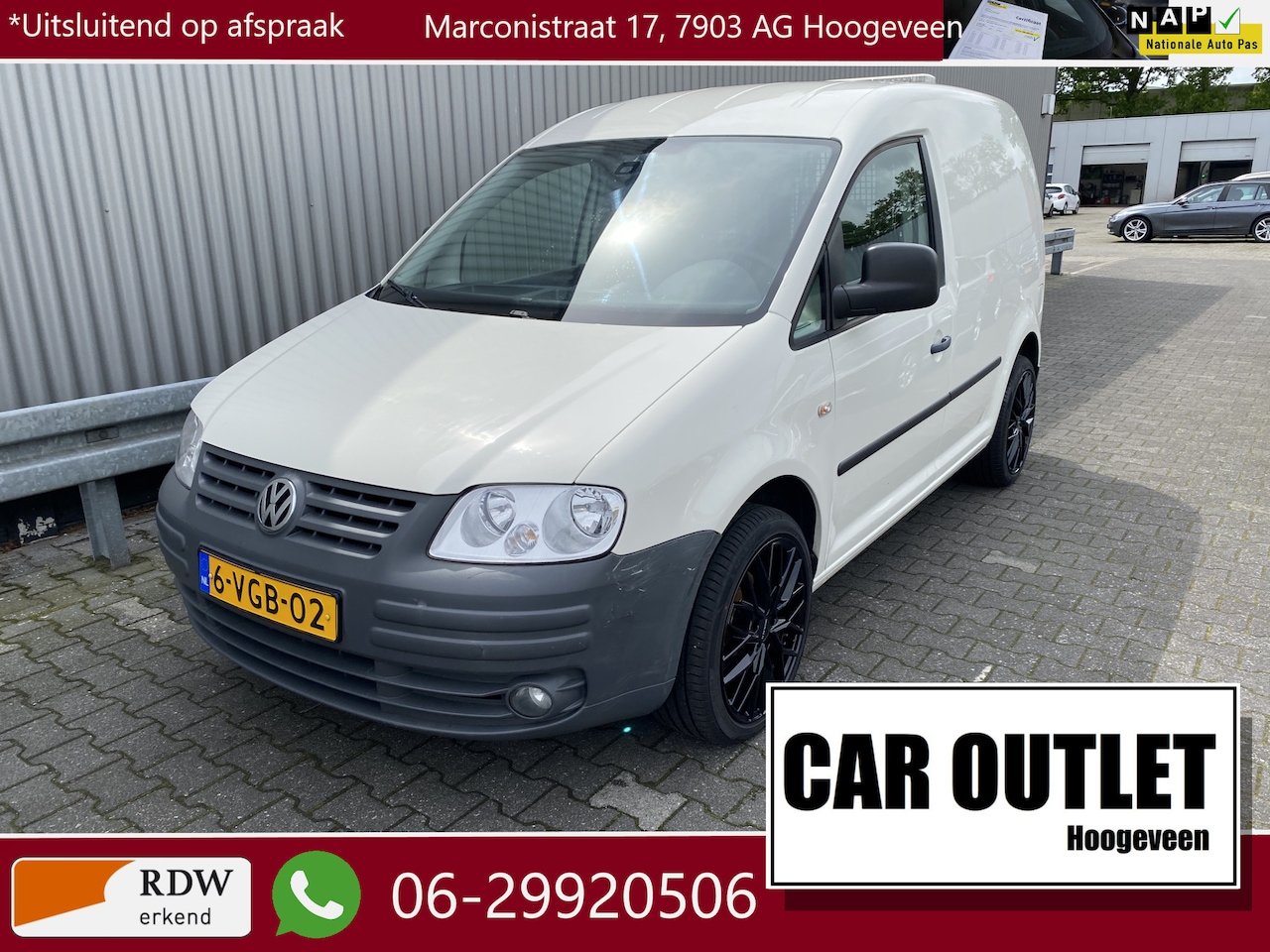 Volkswagen Caddy - 2.0 SDI 155Dkm.NAP, A/C, CC, Multimedia, LM, Trekh, z.g.a.n. APK – Inruil Mogelijk – - AutoWereld.nl