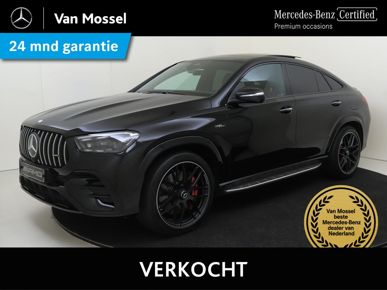 Mercedes-Benz GLE-Klasse Coupé - AMG 53 Hybrid 4MATIC+ Premium Plus /Panoramadak /Burmester /360 Camera /Carbon /Elek. Trek - AutoWereld.nl