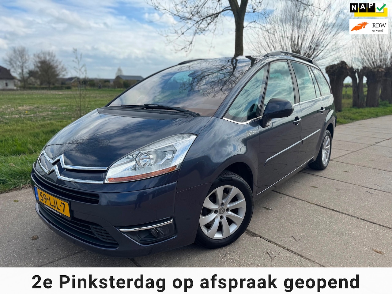 Citroën Grand C4 Picasso - 1.6 VTi Business 7P 120PK CLIMA/CRUISE/PDC/BLUE/16" - AutoWereld.nl
