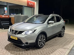 Nissan Qashqai - 1.2 Tekna 5-2016 NAVI LEER PANO DAB LED CAM ST.VERW *129.906 KM* APK 5-2027