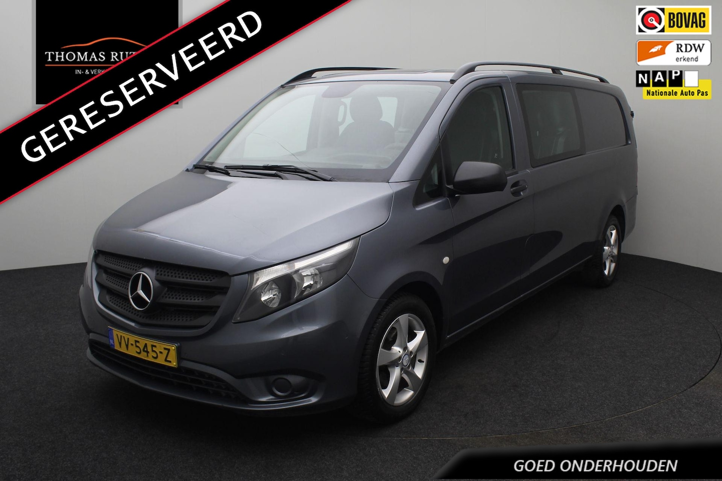 Mercedes-Benz Vito - 114 CDI Extra Lang DC Comfort 2016 | Goed Onderhouden | 1e Eigenaar | Trekhaak | Navigatie - AutoWereld.nl
