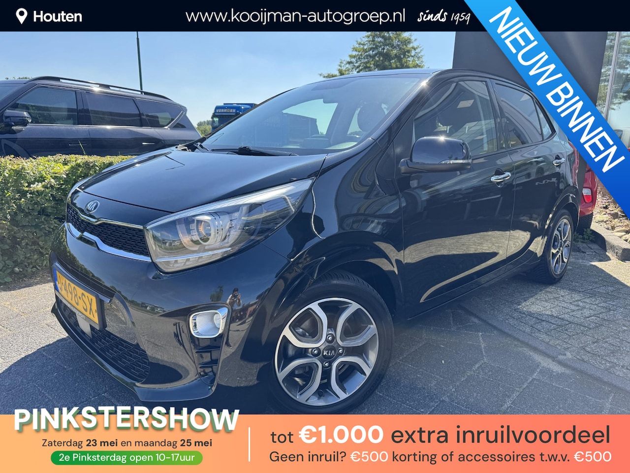 Kia Picanto - 1.0 DPi DynamicPlusLine Trekhaak, All Season Banden, Keyless, Apple Carplay/Android Auto, - AutoWereld.nl
