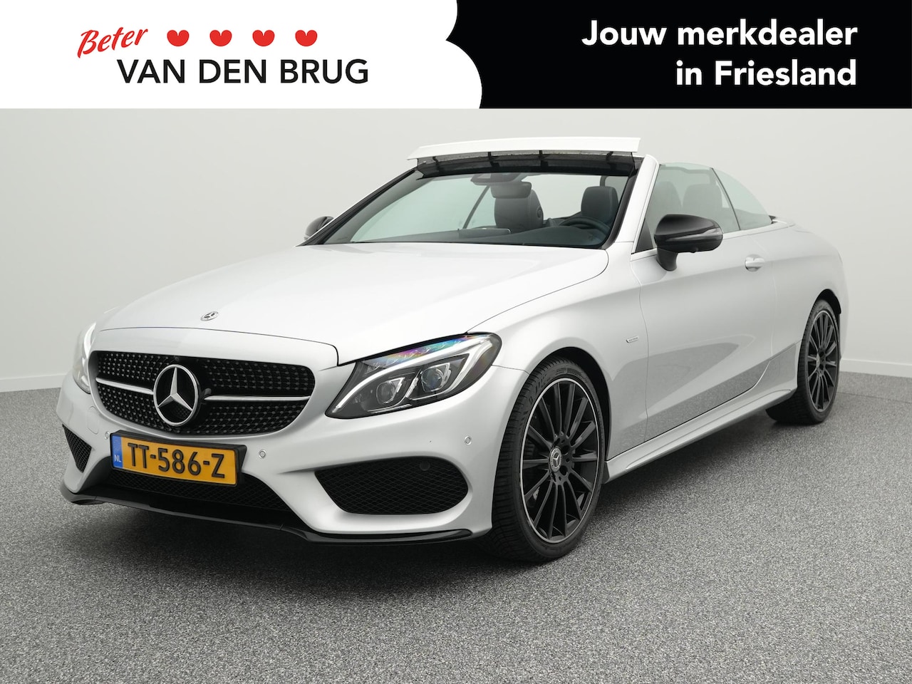 Mercedes-Benz C-klasse Cabrio - AMG 180 156 PK Premium Plus | LED | Burmester | Leder | Nek verwarming | 360 Camera | - AutoWereld.nl