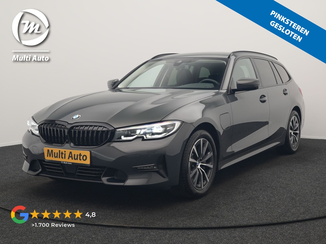 BMW 3-serie Touring - 330e Sport Line PHEV 293pk Dealer O.H. DRAVITGRAU | Trekhaak Af Fabriek | Adaptive Cruise - AutoWereld.nl