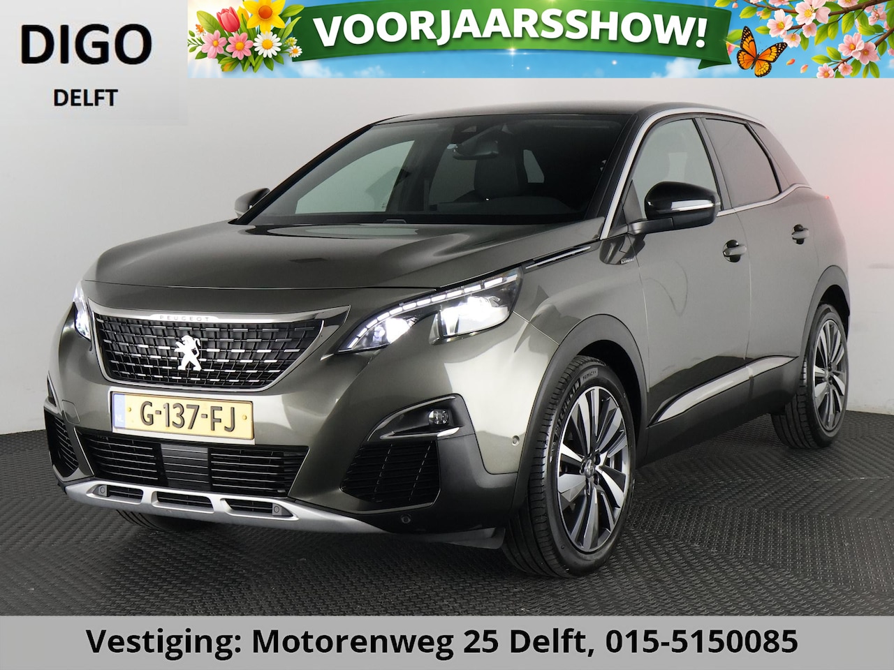 Peugeot 3008 - 1.6 GT-LINE 180 PK AUTOMAAT GARANTIE 9-2029* TREKHAAK.NAVI.LEDER ETC - AutoWereld.nl