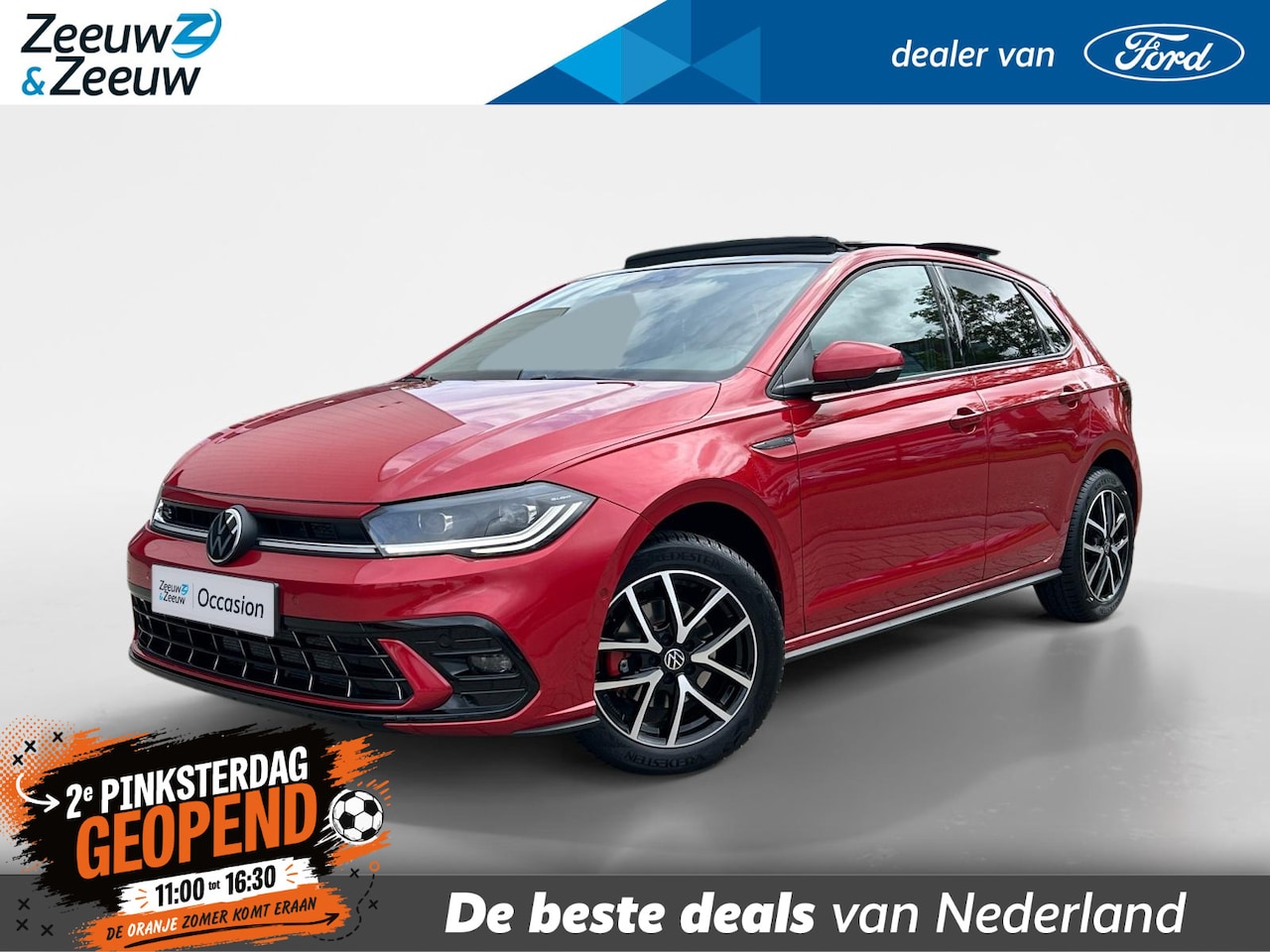 Volkswagen Polo - 1.0 TSI R-Line Business |R-Line| Dodehoek detectie| Elek Panorama-dak |achteruitrijcamera| - AutoWereld.nl