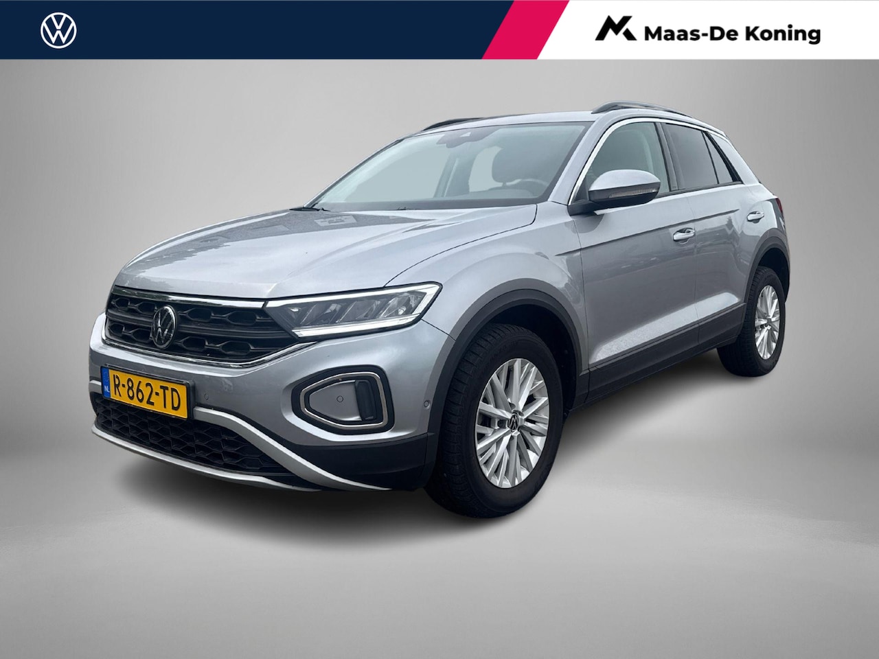 Volkswagen T-Roc - 1.0 TSI 110pk Life · Camera · Apple/Android Car Play · Navigatie · P-Sensoren · 16'' Inch - AutoWereld.nl