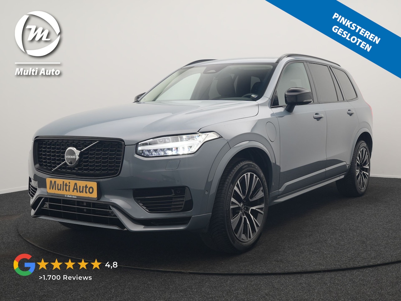 Volvo XC90 - T8 Recharge AWD Plus Dark 7 Persoons LONG RANGE PHEV 455pk Dealer O.H. | Trekhaak Af Fabri - AutoWereld.nl