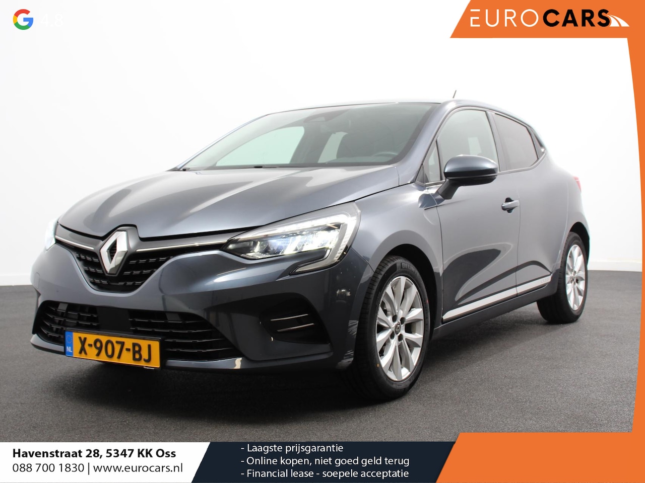 Renault Clio - 1.0 SCe Navigatie Climate Control Cruise Control Parkeer sensoren Led Lichtmetalen velgen - AutoWereld.nl