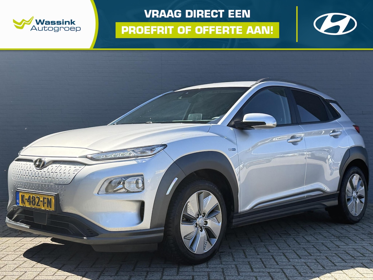 Hyundai Kona Electric - EV Fashion 64 kWh | Navigatie | Adaptive Cruise Control | Camera | Climate Control | Head- - AutoWereld.nl