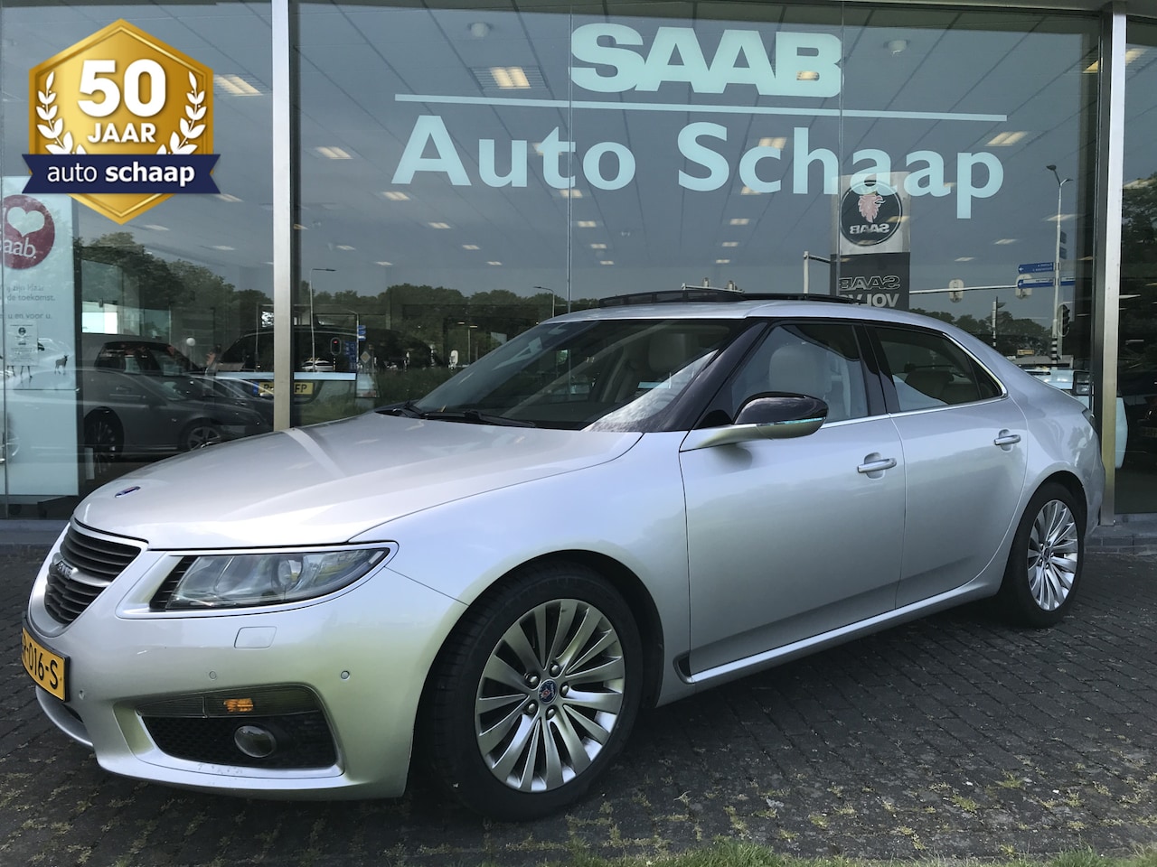 Saab 9-5 - 2.0T Aero Exklusiv Automaat | Rijklaar incl garantie | Panoramadak Navigatie Sportstoel - AutoWereld.nl
