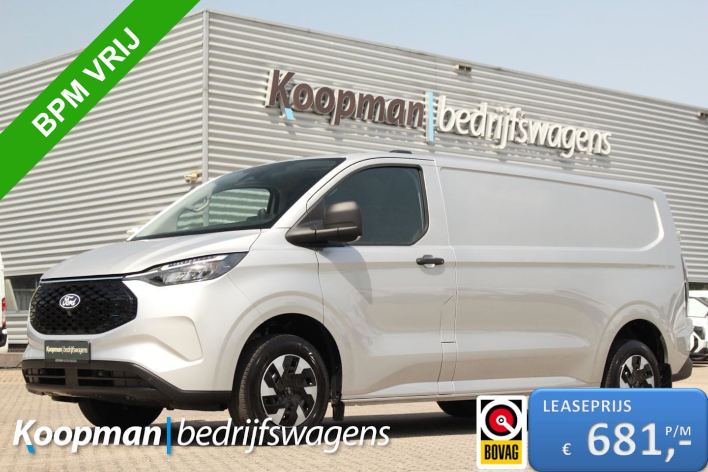 Ford Transit Custom - E-Transit 320 L2H1 Trend | 71 kWh | 160kW/218pk | Stuur + Stoelverwarming | Camera | Carpl - AutoWereld.nl