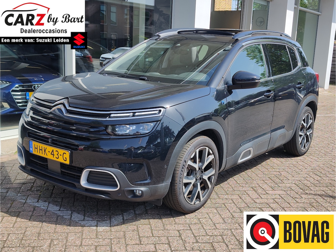 Citroën C5 Aircross - 1.6 PLUG-IN HYBRID 225 SHINE AUT. Open dak | Leder | Memory Seats | Stoelverwarming - AutoWereld.nl