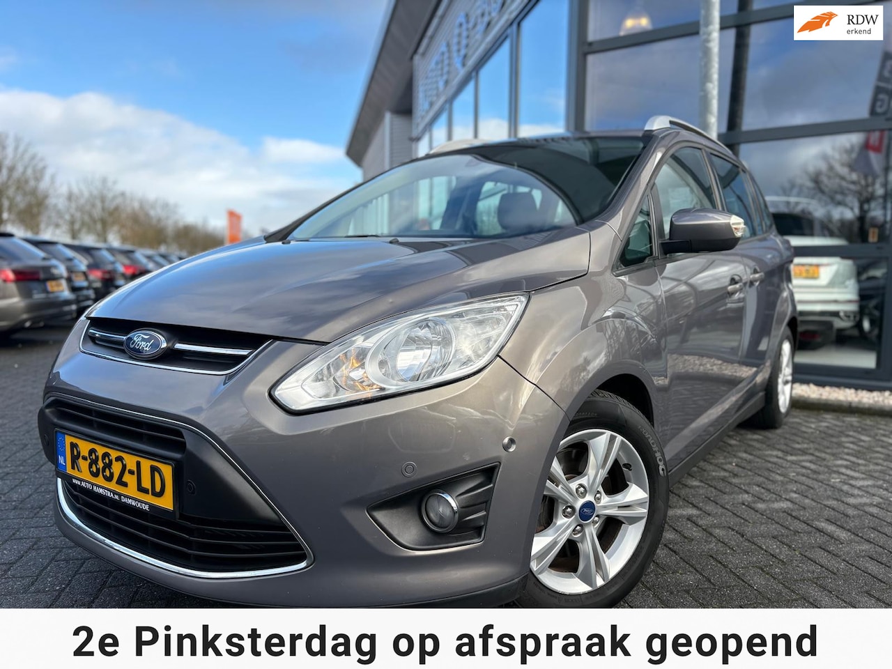 Ford Grand C-Max - 1.0 Lease Trend | 7 Persoons | Stoel Verwarming | PDC | Schuifdeuren | Airco | Goed Onderh - AutoWereld.nl