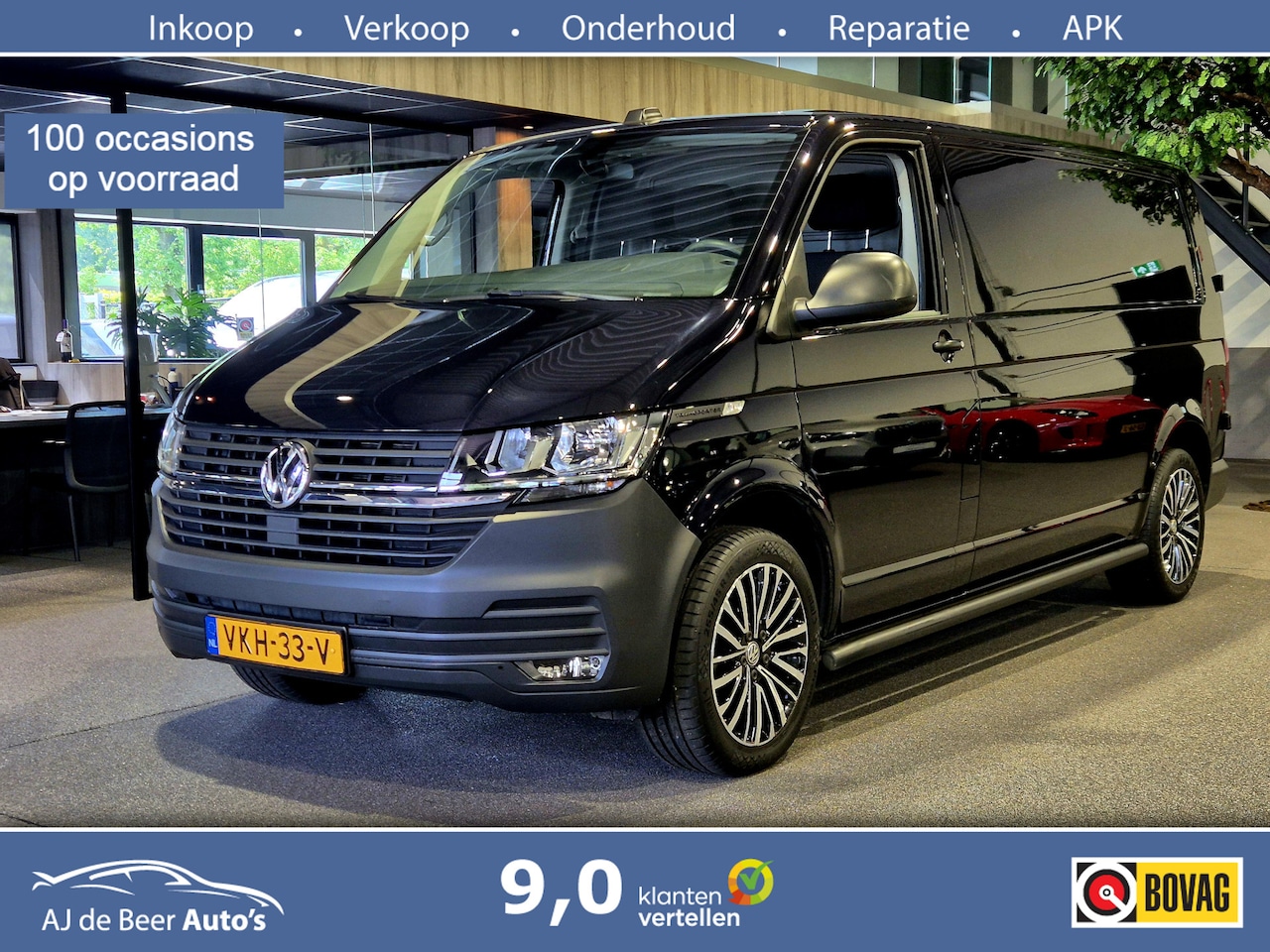 Volkswagen Transporter - 2.0 TDI L2H1 3-Pers Navi | Sensoren | Sidebars | Cruise - AutoWereld.nl