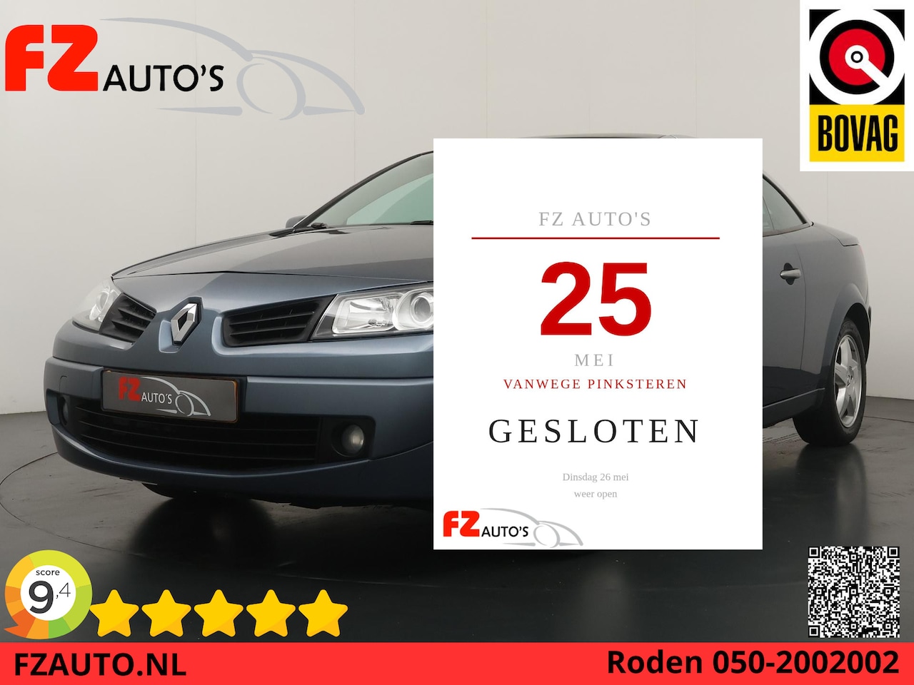 Renault Mégane coupé cabriolet - 1.6-16V Exception - Climate Controle - Parkeersens A - Cruise Control - Leder - AutoWereld.nl
