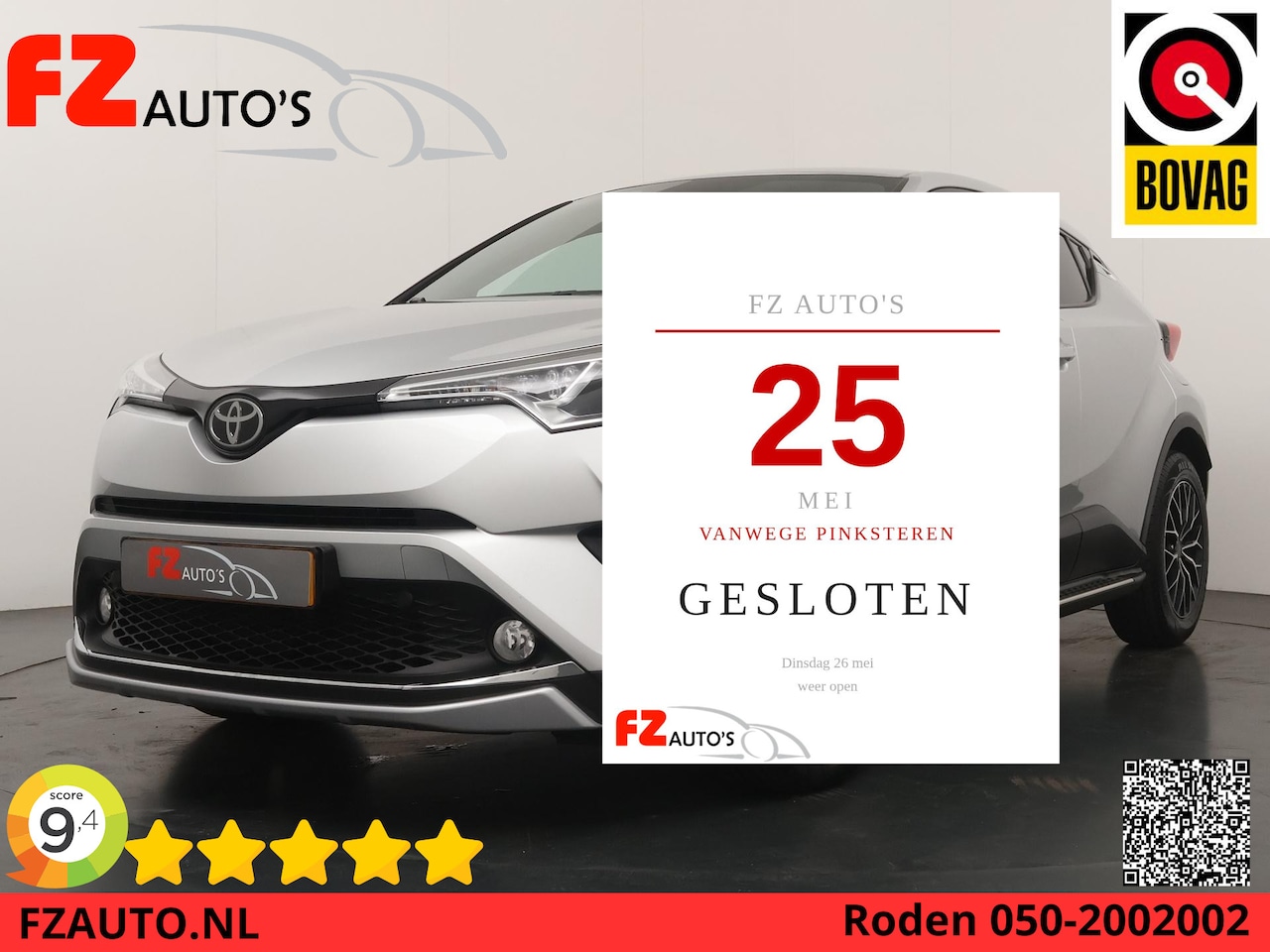 Toyota C-HR - 1.2 Dynamic - Navigatie - Trekhaak - Climate Control - Achteruitrijcamera - AutoWereld.nl