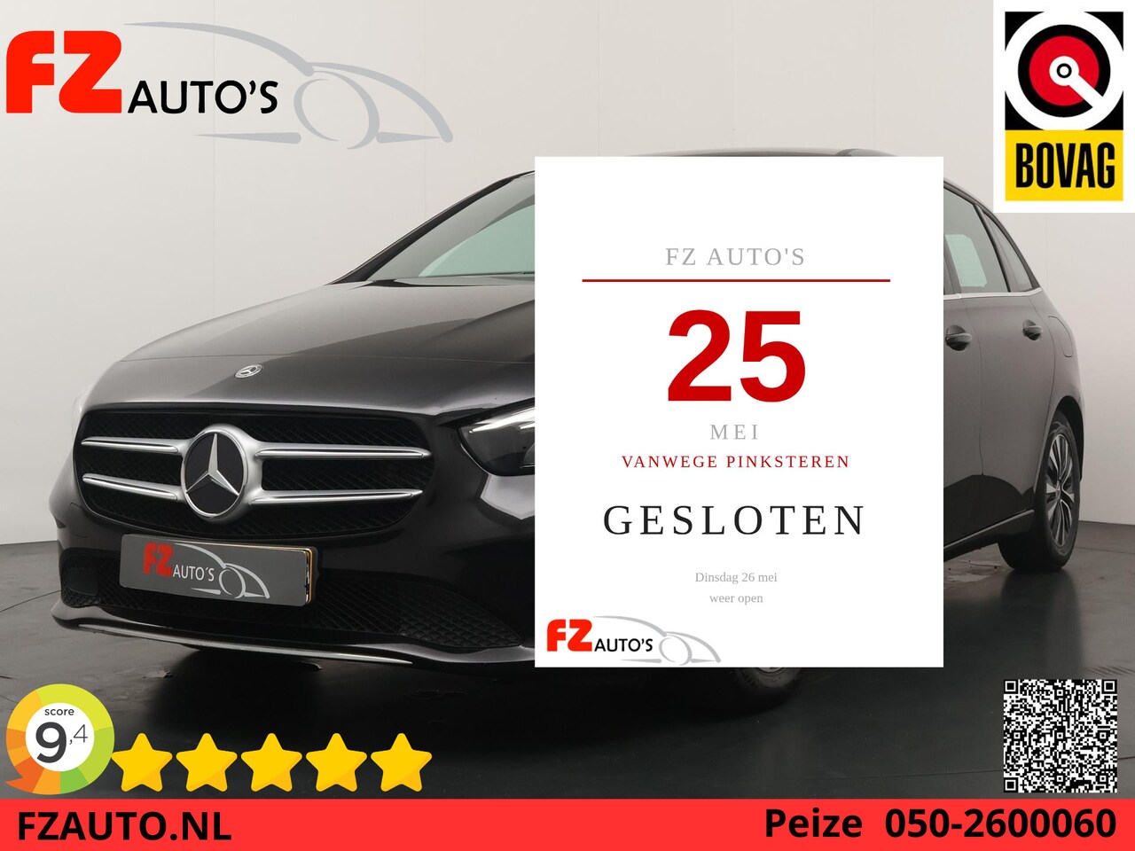 Mercedes-Benz B-klasse - 180 Business Solution - Navigatie - Climate Control - Apple Carplay/Android Auto - AutoWereld.nl