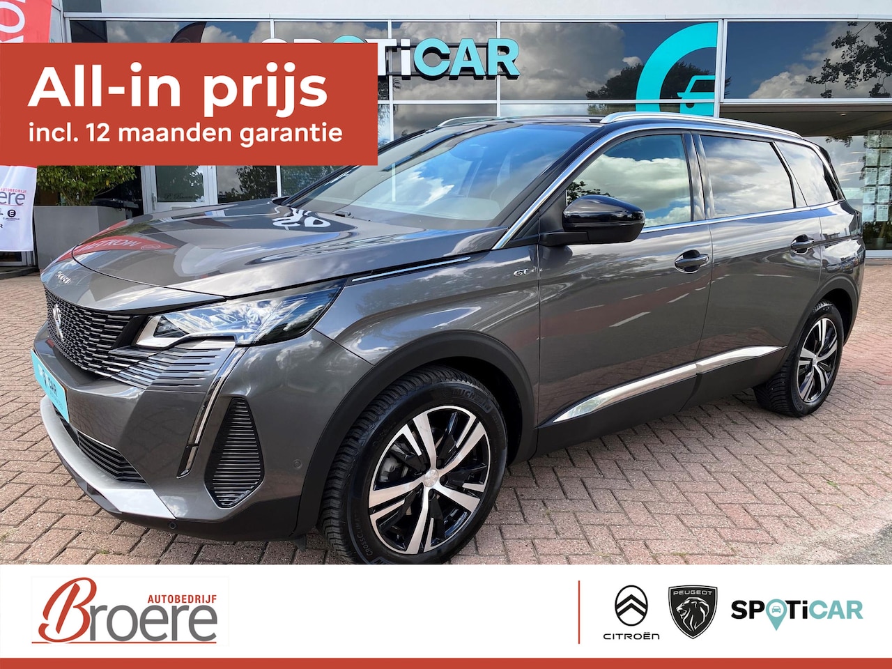 Peugeot 5008 - 1.2 Turbo 130pk EAT8 Automaat GT Lichtmetalen velgen 18" - AutoWereld.nl