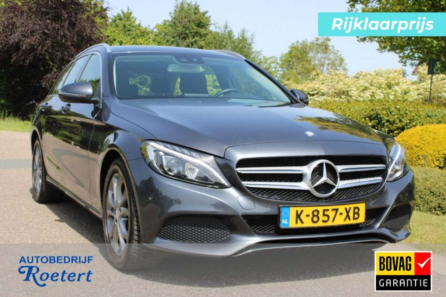 Mercedes-Benz C-klasse Estate - C180 Estate 156pk Prestige automaat ECC/cruise/navi/stoelverw/PDC/trekhaak - AutoWereld.nl