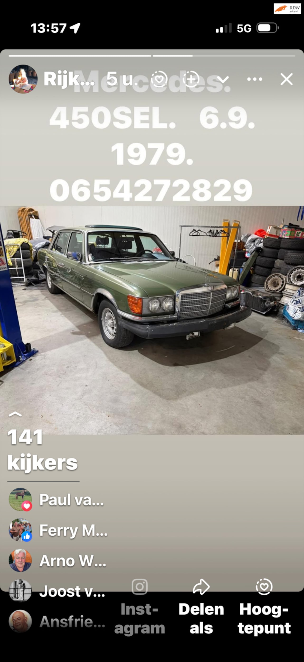 Mercedes-Benz S-klasse - 450 SEL 6.9 450 SEL 6.9 - AutoWereld.nl