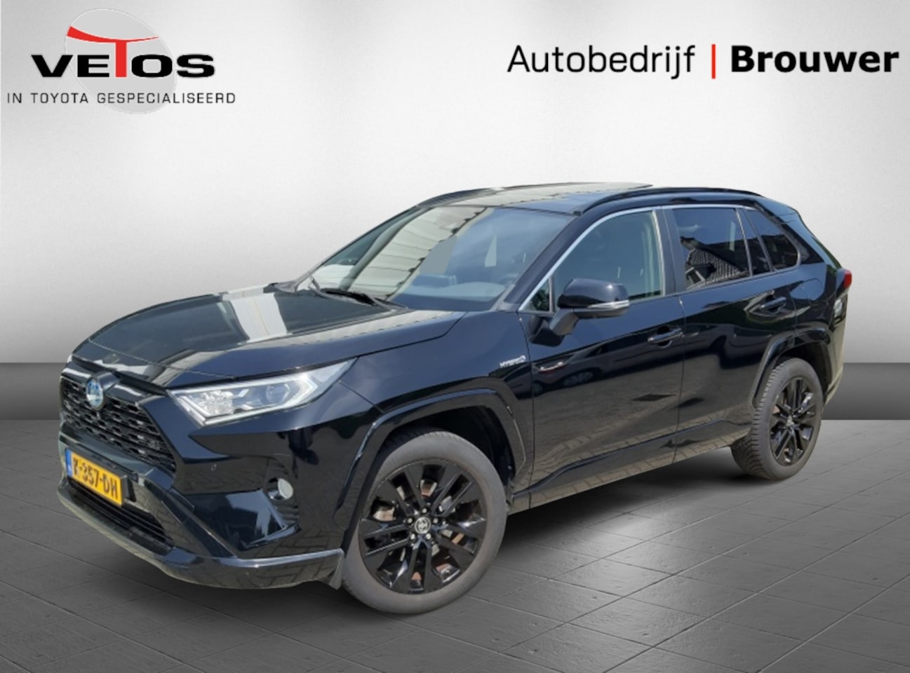 Toyota RAV4 - 2.5 Hybrid AWD Black Edition Panoramisch dak/Navigatie/Parkeerse - AutoWereld.nl