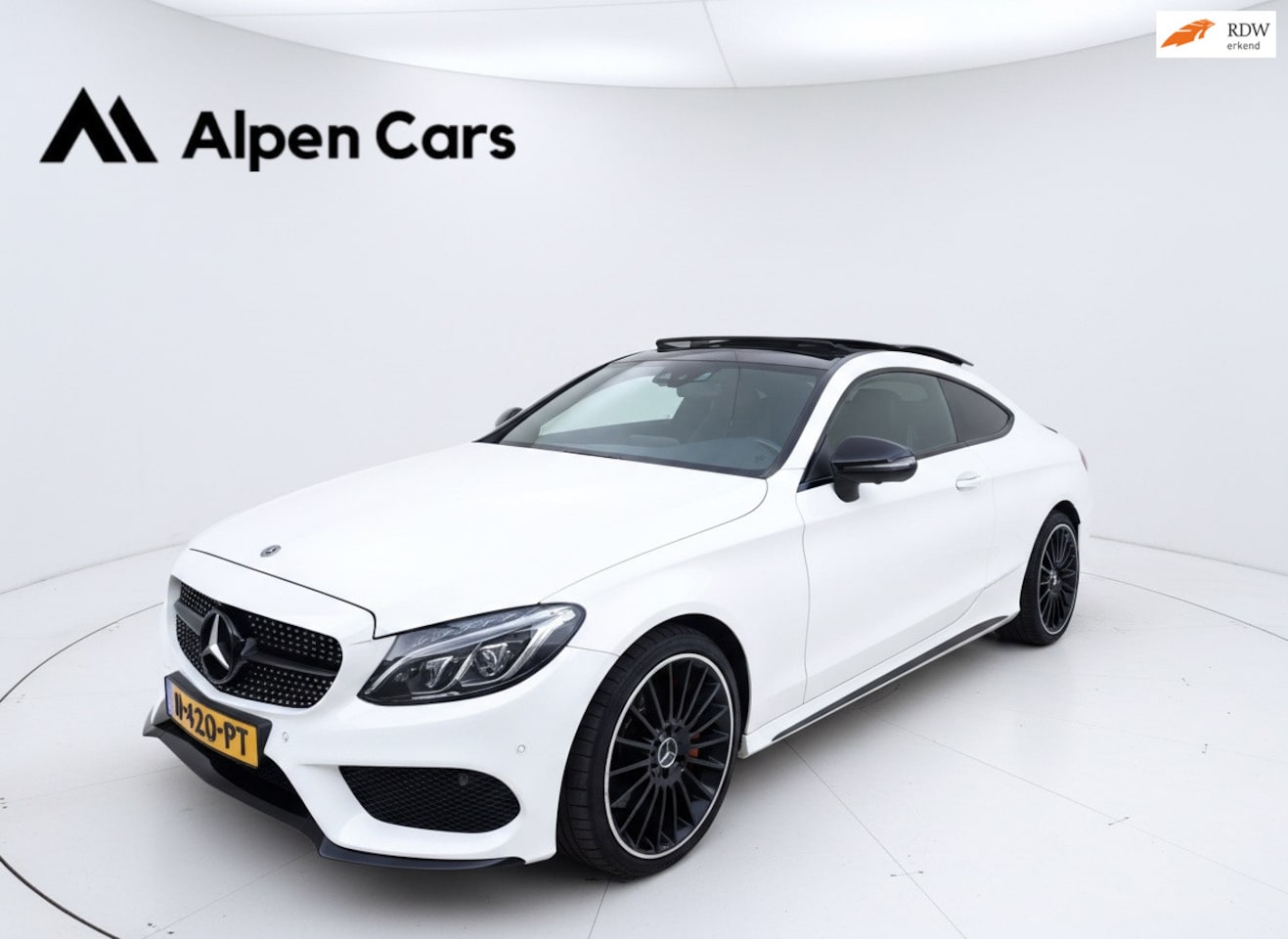Mercedes-Benz C-klasse Coupé - 300 Prestige C300 Schuifdak / Lane Assist / 245 PK / Led / 360CAM / Half Leder - AutoWereld.nl