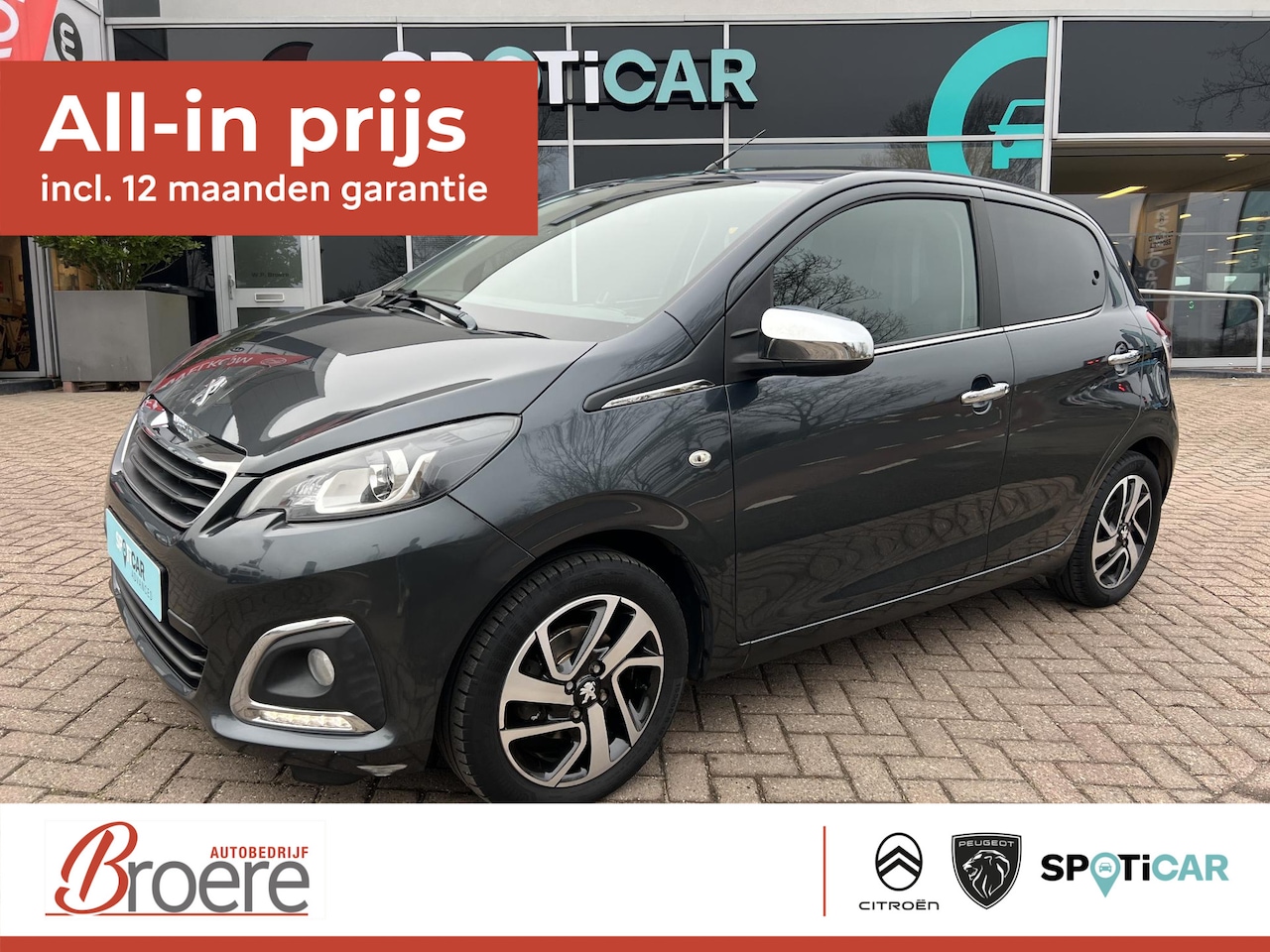 Peugeot 108 - 1.0 e-VTi 72 pk Allure 5 drs Navigatie via Apple Carplay of Android Auto - AutoWereld.nl