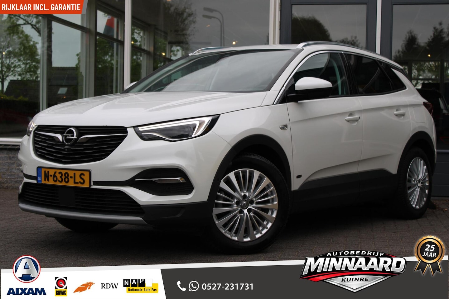 Opel Grandland X - 1.6 Turbo Hybrid Business Executive 1.6 Turbo Hybrid Business Executive - AutoWereld.nl