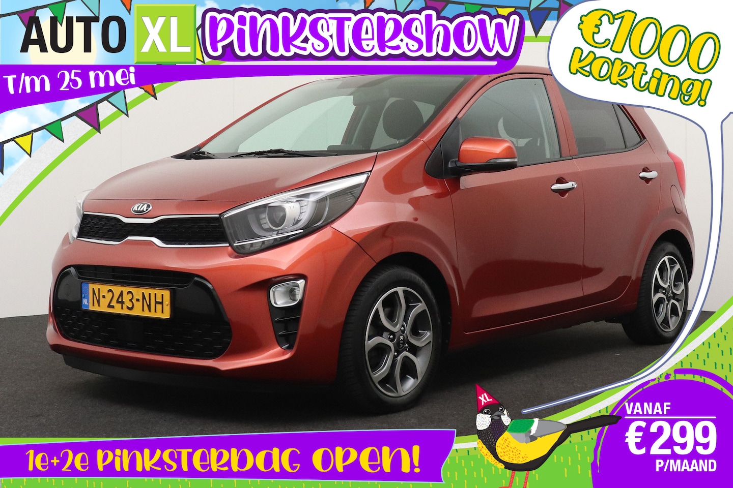 Kia Picanto - 1.0 DPi Dynamic+ 5P. Camera Carplay Cruise Climate 15'LMV - AutoWereld.nl