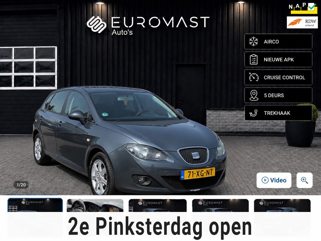 SEAT Leon - 1.6 Stylance Airco Cruise Trekhaak 5D Nieuwe Apk - AutoWereld.nl
